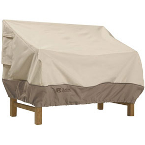 Picture of Classic Accessories 72932 Patio Love Seat Cover -  Large - Tan Trim