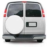 Picture of Classic Accessories 75100 Custom Fit Spare Tire Cover - Snow White - Model 1