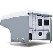 Picture of Classic Accessories 80-036-143101-00 Deluxe Camper Cover Model 1 - Gray and White