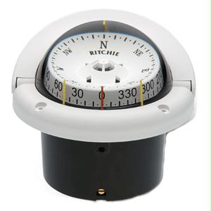 Picture of Ritchie Compass HF-743W 3-3/4&quot; Combidamp Dial Helmsman Compasses - White