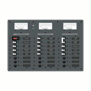 Blue Sea  AC Main +6 Positions / DC Main +15 Positions Toggle Circuit Breaker Panel - White Switches