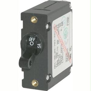 Blue Sea  AC/DC Single Pole Magnetic World Circuit Breaker - Black - 8 Amp