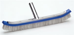 110012 18 Inch Aluminum Back Brush Mixed Nylon and Stainless Steel Bristles