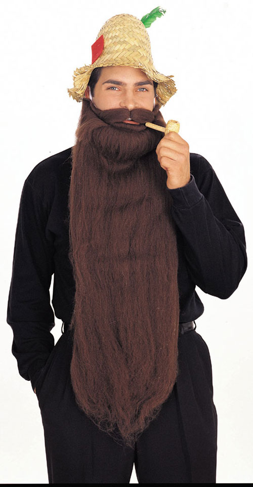 Picture of Costumes For All Occasions RU2053BN Mohair 25 Inch Brown Beard