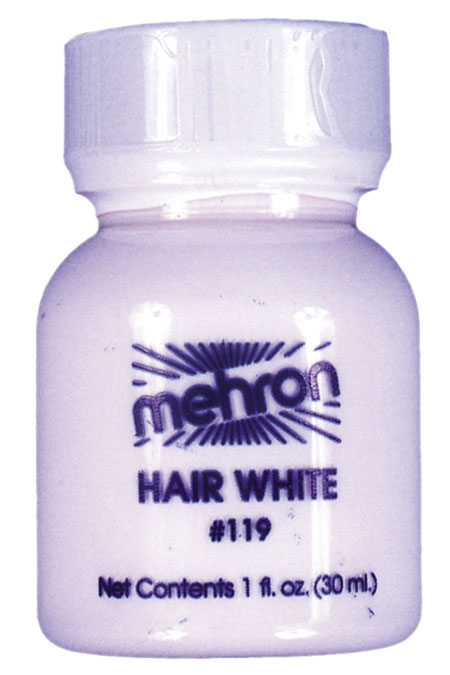 Picture of Costumes For All Occasions DD232 Hair White 1 Oz Plstc Botl