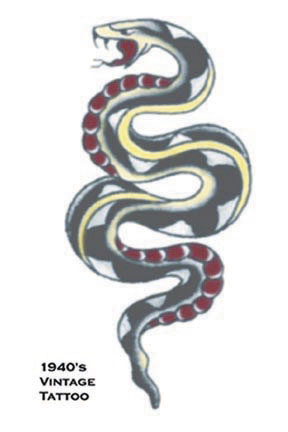 Picture of Costumes For All Occasions DF101 Tattoo Vintage Snake