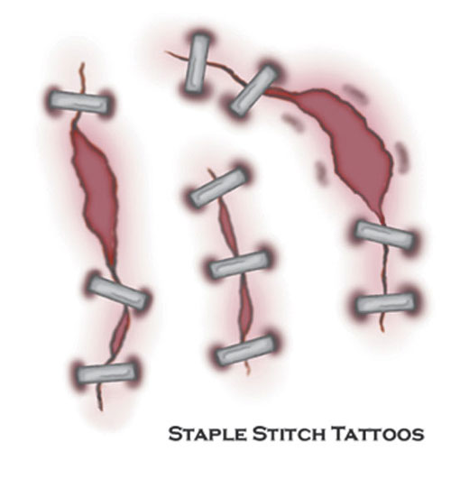 Picture of Costumes For All Occasions DF205 Tattoo Staple Stitch Fx