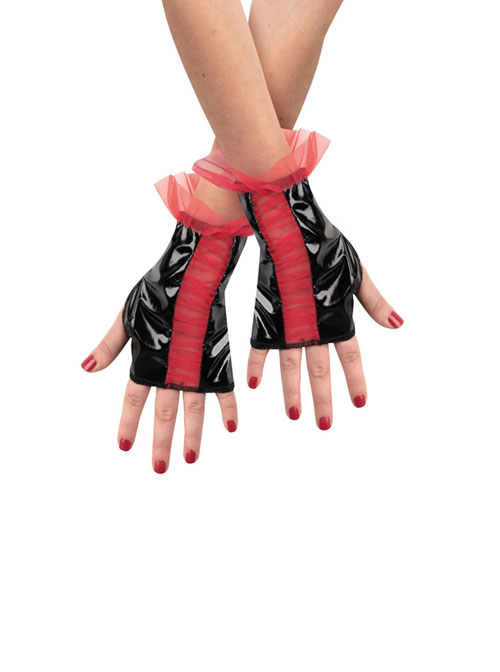 Picture of Costumes For All Occasions DG14376 Glovettes Rd Bk Rouged Child