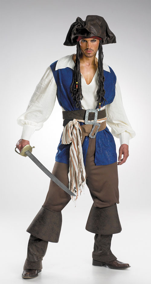 Picture of Costumes For All Occasions DG5035T Cptn Jack Sparrow Teen Deluxe