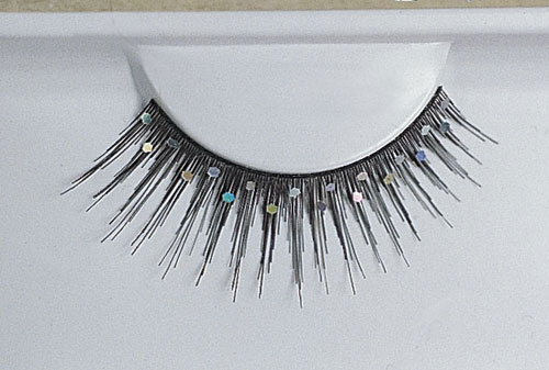 Picture of Costumes For All Occasions EA89 Eyelashes Black Glitter