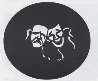 Picture of Costumes For All Occasions FP118 Stencil Comedy Tragdy Steel