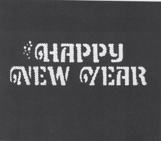 Picture of Costumes For All Occasions FP129 Stencil Happy New Yr Stainl