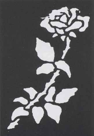 Picture of Costumes For All Occasions FP65 Stencil Rose Brass