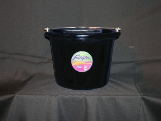 Picture of Fortex Industries Flat Back Bucket Black 8 Quart - 1301801