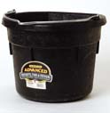 Picture of Miller Rubber Flatback Bucket Black 18 Quart - DFW18/DF18FBA