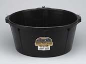 Picture of Miller Rubber Feeder Tub W Hooks Black 7.5 Gallon - HP750