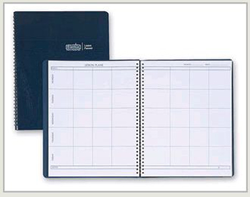 Picture of House of Doolittle HOD51007 Weekly Lesson Planner Blue Simulated Leather Cover