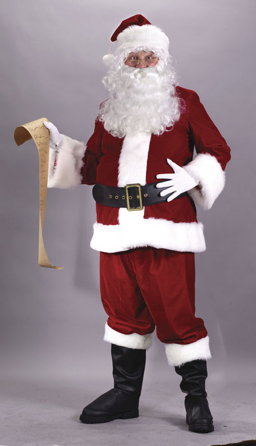 Picture of Costumes For All Occasions FW7505 Santa Suit Ultra Velvet Large