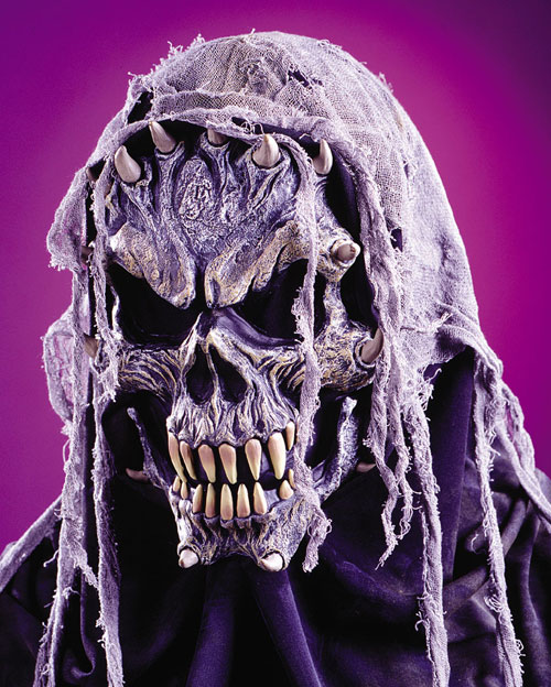 Picture of Costumes For All Occasions FW8517 Gauze Skull Mask 2