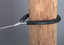 Picture of Dare Products Tubular Corner Post Insulator Black 19.5 Inch - 1779