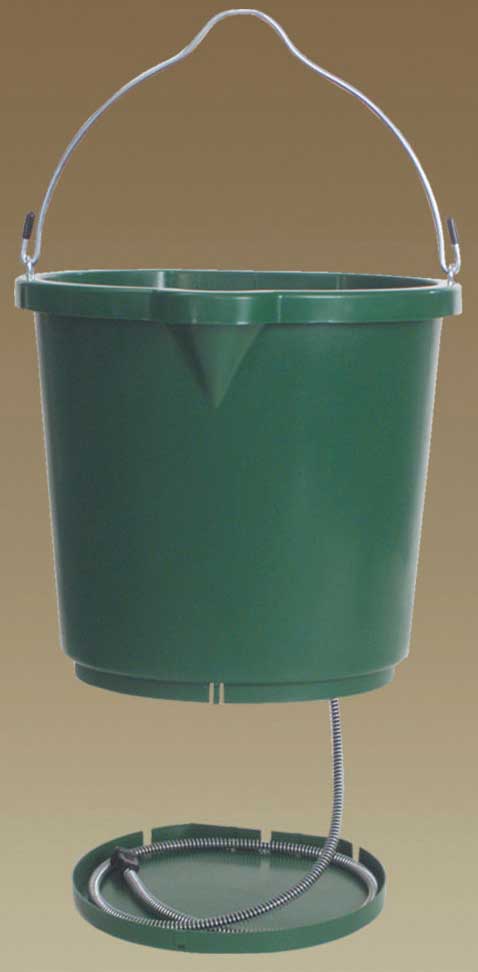 Picture of Farm Innovators Heated Flat Back Bucket Green 5 Gallon - FB-120