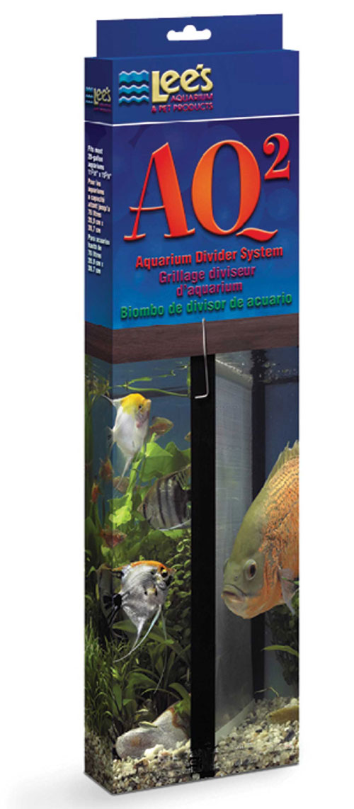 Picture of Lee S Aquarium & Pet Products Divider Aquarium System Black 10 Gallon - 10600