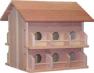 Picture of Heath Cedar Purple Martin House Brown - M-12DP