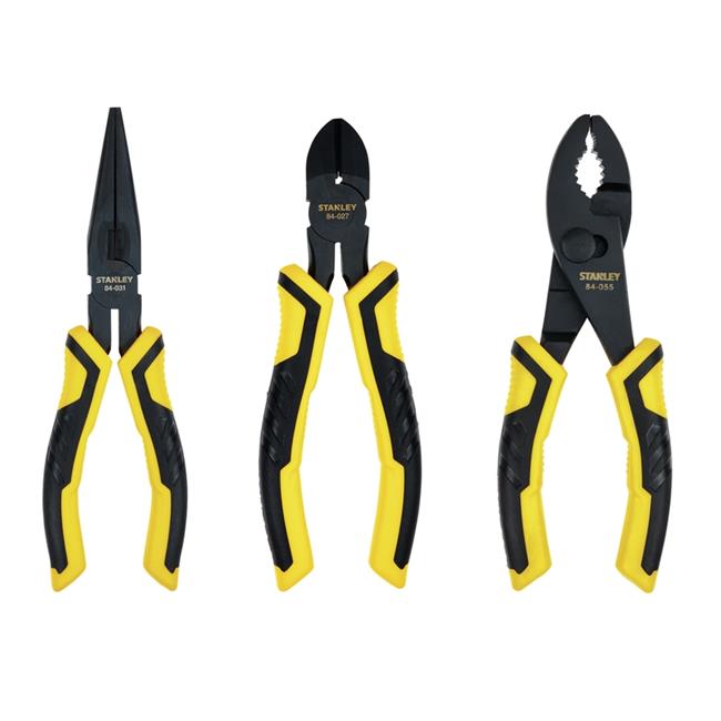 STANLEY 84-056 3-Piece Bi-Material Pliers Set