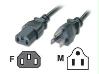 1' 18 AWG Universal Power Cord