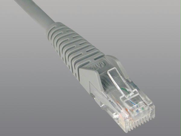 Picture of 1ft Cat6 Gigabit Gray Snagless Patch