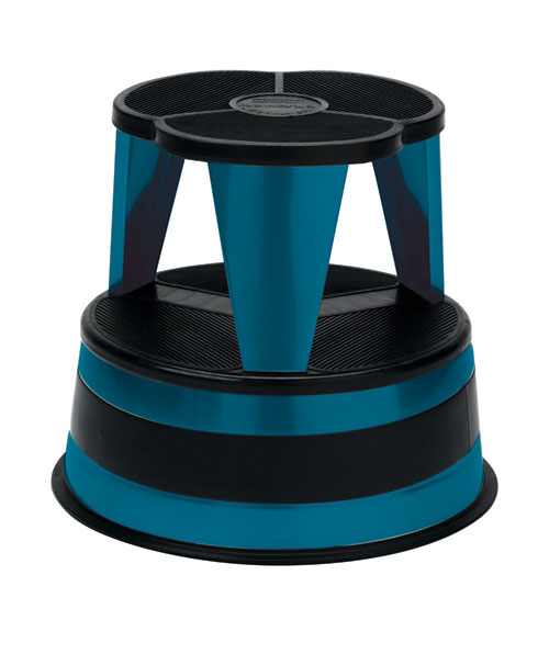 Cramer Inc -Kik Step Rolling Step Stool in Blue