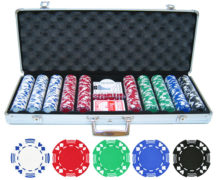 Picture of 11.5g 500pc Double Suited Poker Chip Set