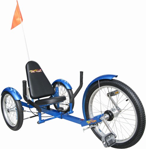 Picture of Triton Pro Tri-501BL Ultimate Three-Wheeled Cruiser - Blue