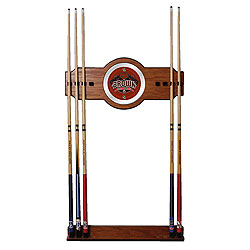 Brown University Wood and Mirror Wall Cue Rack