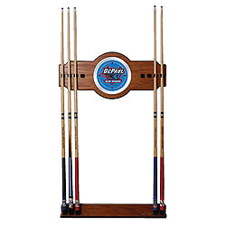 DePaul University Wood and Mirror Wall Cue Rack