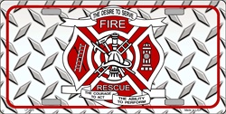 Picture of LP - 020 Fire / Rescue License Plate - X0025
