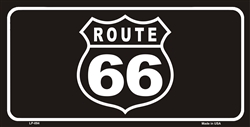 Picture of LP - 094 Route 66 Shield Black & White - License Plate - 2626