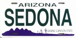 Picture of LP - 1063 AZ Arizona Sedona License Plate - 1666