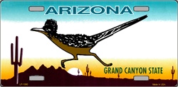 Picture of LP - 1080 AZ Arizona Roadrunner License Plate - 8327