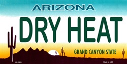 Picture of LP - 1083 AZ Arizona Dry Heat License Plate - 3106