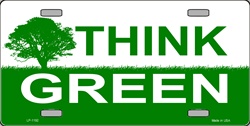 LP - 1192 Think GREEN Environmental License Plates - X383