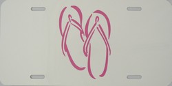 LP - 2017 Flip Flops - Pink - License Plate