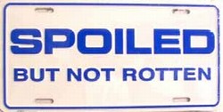 LP - 309 Spoiled but not Rotten License Plate - 21377