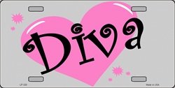 Diva Metal Novelty License Plate Tag LP-320