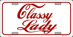 LP - 324 Classy Lady License Plate - 24070