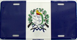 LP - 488 Guatamala Flag License Plate - 2384