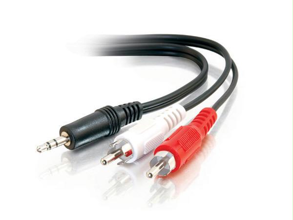 Picture of Cables To Go 40423 6Ft. 3.5Mm Stereo Male To Rca Male Y Cbl