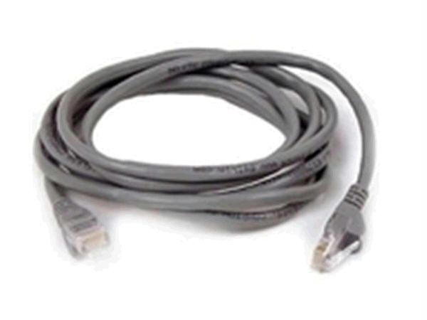 7Ft Cat5E Patch Cable, Utp, Gray Pvc Jacket, 24Awg, T568B, 50 Micron,