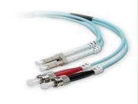 Fiber Optic Patch Cable - LC Male - ST Male - 9.84ft - Aqua