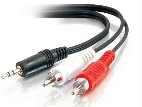 Picture of Cables To Go 40421 3.5Mm Stereo Male To 2 Rca Male Y Cbl